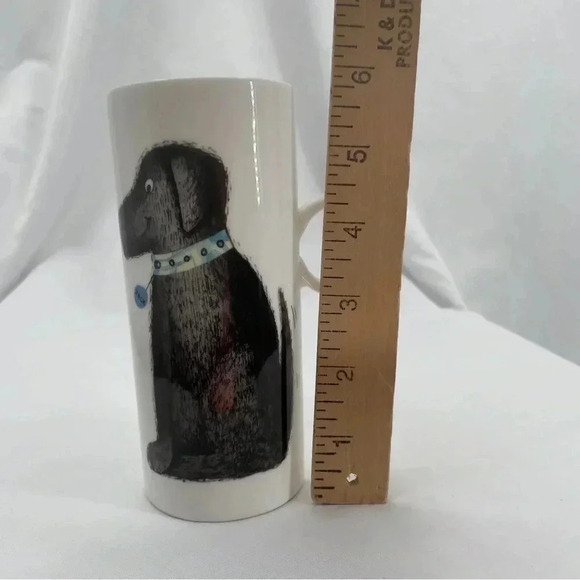 Crown Trent Black Spotted Dogs Tall Mug White Coffee Cup Fine Bone China 14oz - Picture 10 of 10